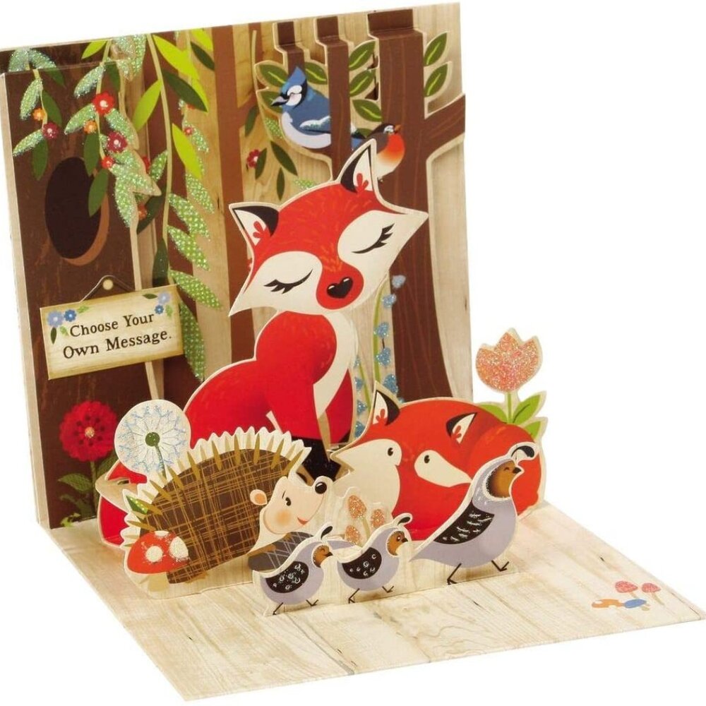 Fox in Woods Pop-Up Treasures Greeting Cards